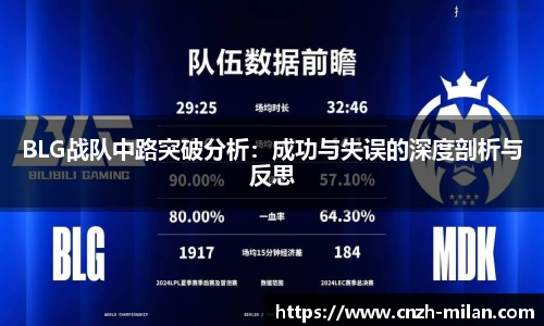 BLG战队中路突破分析：成功与失误的深度剖析与反思